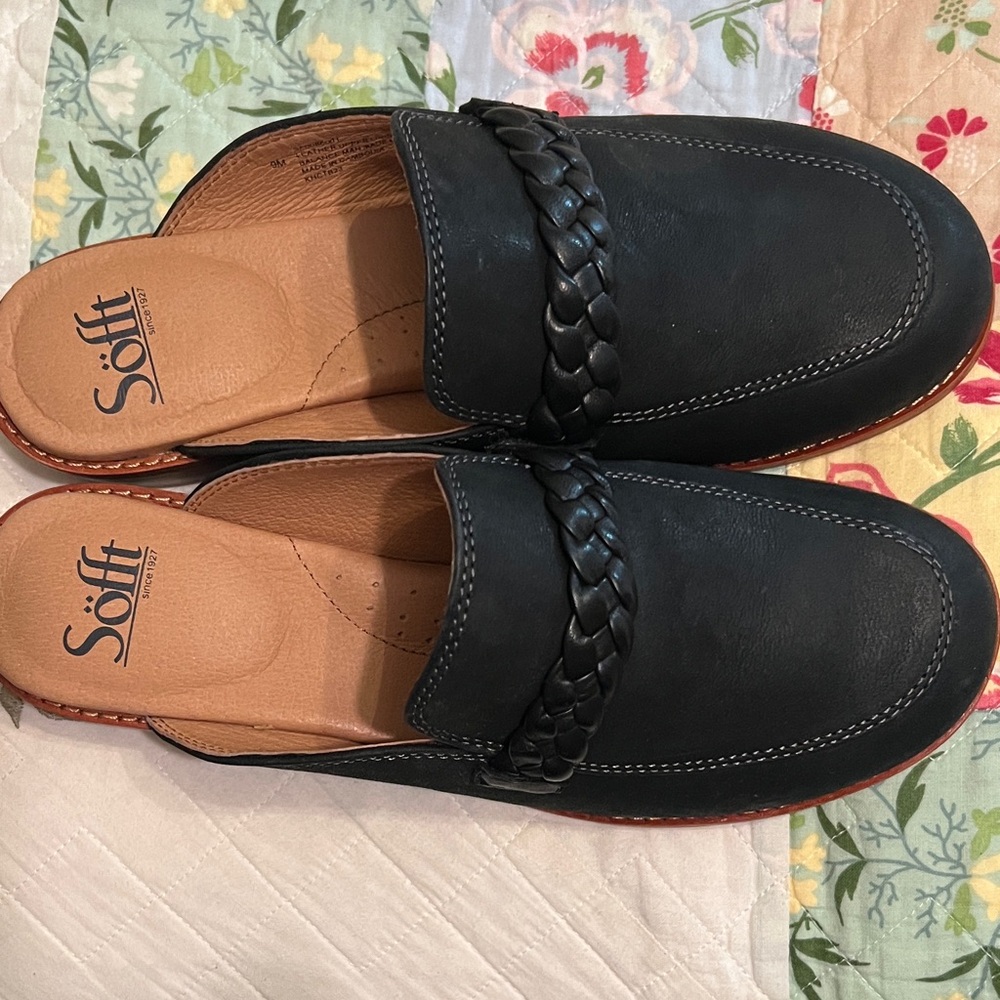 Sofft Nels Black leather size 9